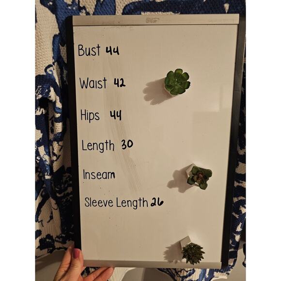 Soft Surroundings Marin blue white floral sweater sz medium new $99 - Picture 9 of 9